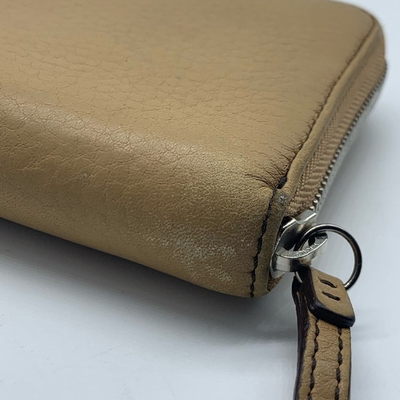 Coach tan and brown leather zip around wallet - Picture 15 of 16